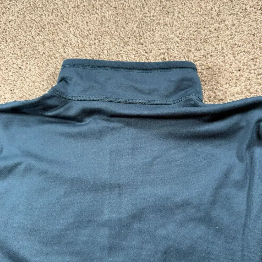 The North Face Sweater Mens Medium‎ Blue 1/4 Zip Pullover Stretch Classic Casual